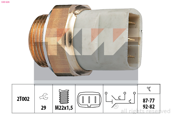 KW Ventilátor kapcsoló 550626_KW